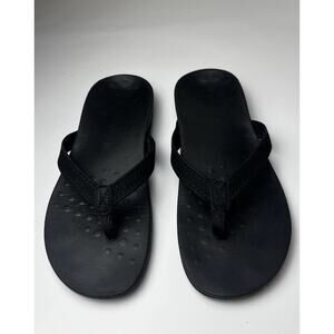 Women’s Vionic Tide Sandals in Black Size 8W Flip Flops Beach Vacation